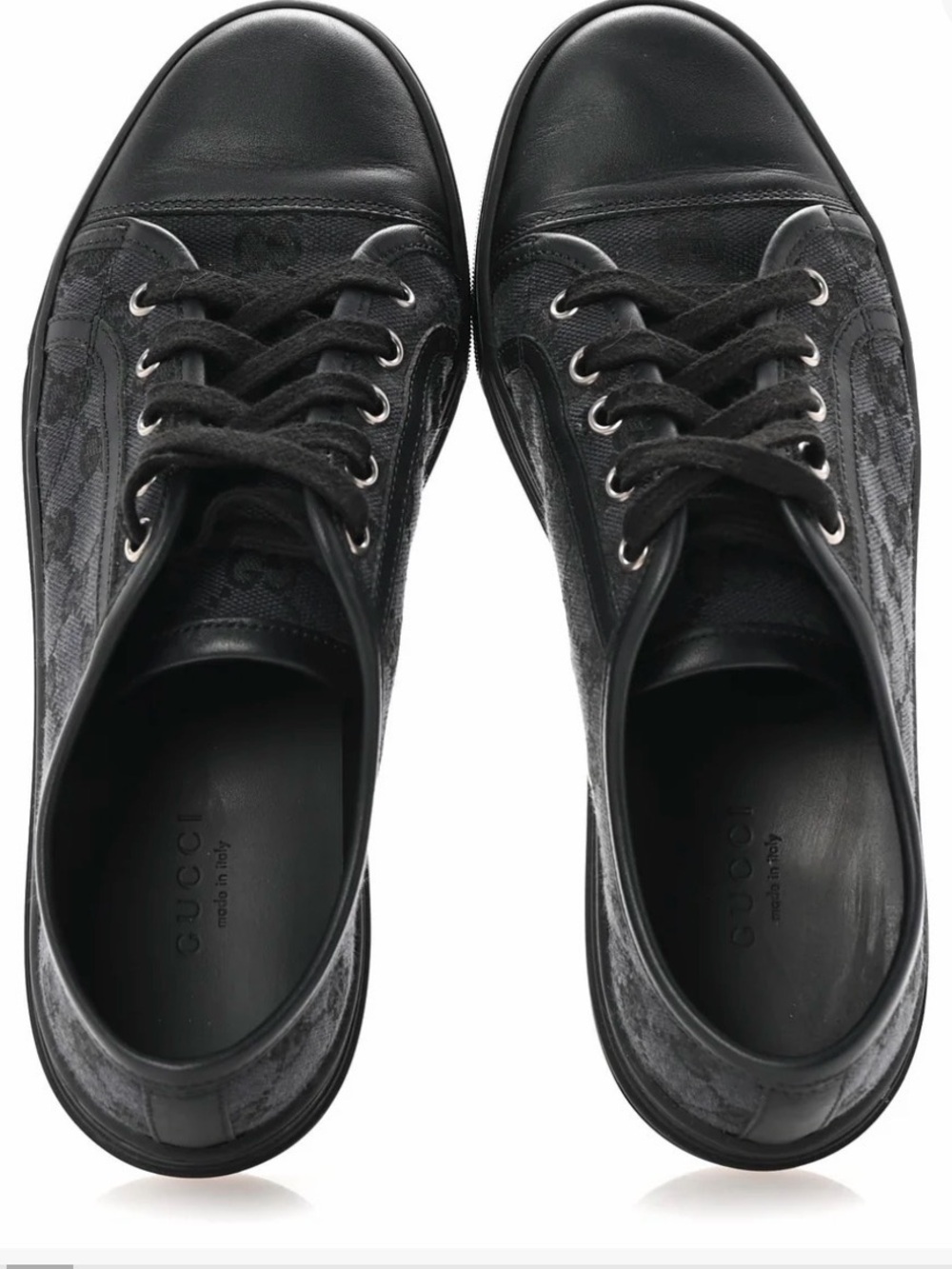 Gucci Black Women’s Logo Low-Top Sneakers